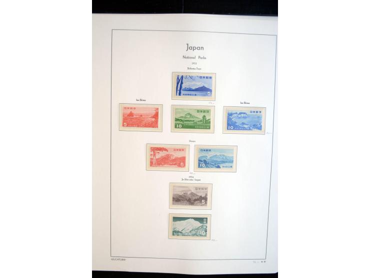 1945/89, doppelt, postfrisch und gestempelte zusammengetragene Sammlung in 4 Leuchtturm-Klemmbindern, dabei alle Sondermarken
