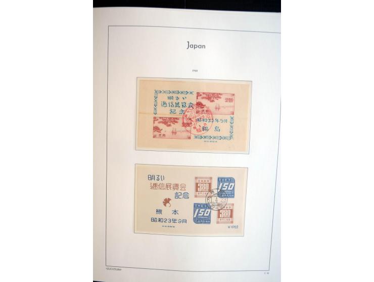 1945/89, doppelt, postfrisch und gestempelte zusammengetragene Sammlung in 4 Leuchtturm-Klemmbindern, dabei alle Sondermarken