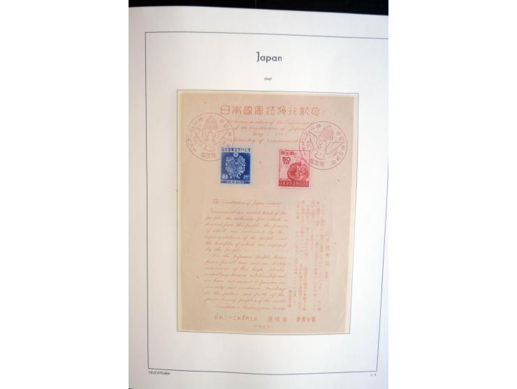 1945/89, doppelt, postfrisch und gestempelte zusammengetragene Sammlung in 4 Leuchtturm-Klemmbindern, dabei alle Sondermarken