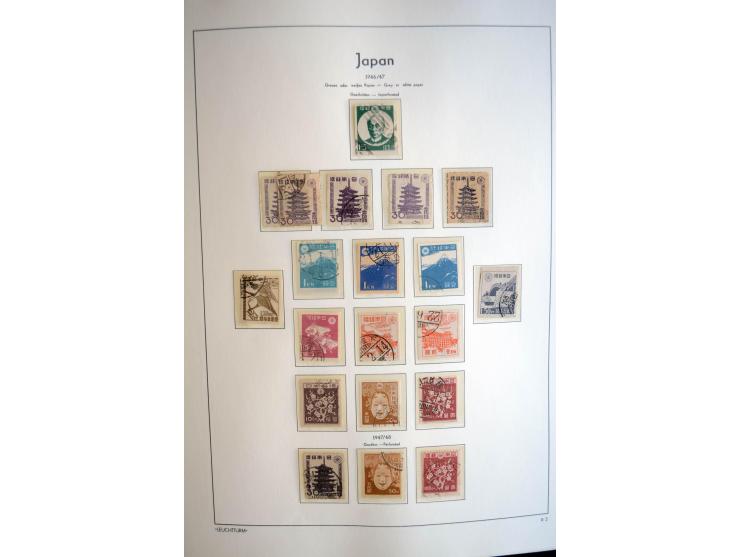 1945/89, doppelt, postfrisch und gestempelte zusammengetragene Sammlung in 4 Leuchtturm-Klemmbindern, dabei alle Sondermarken