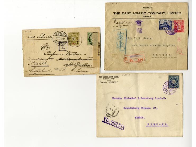 1877/1948, etwa 130 Briefe, Karten und Ganzsachen, dabei sehr viel interessantes Material, Zensur, Einschreiben, Nachporto, G