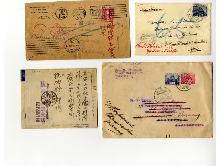 1877/1948, etwa 130 Briefe, Karten und Ganzsachen, dabei sehr viel interessantes Material, Zensur, Einschreiben, Nachporto, G