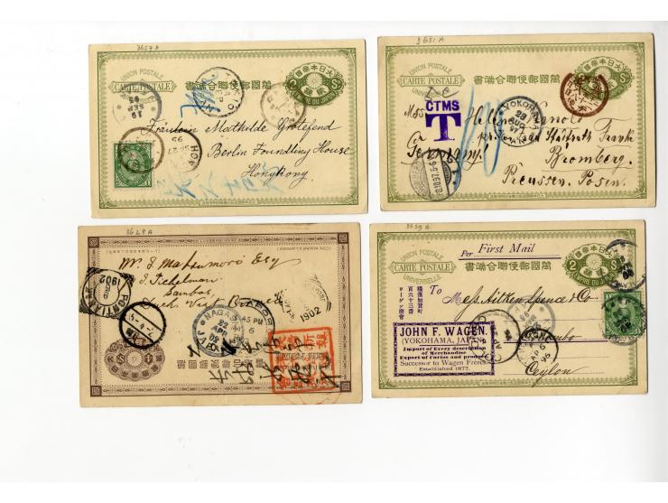 1877/1948, etwa 130 Briefe, Karten und Ganzsachen, dabei sehr viel interessantes Material, Zensur, Einschreiben, Nachporto, G