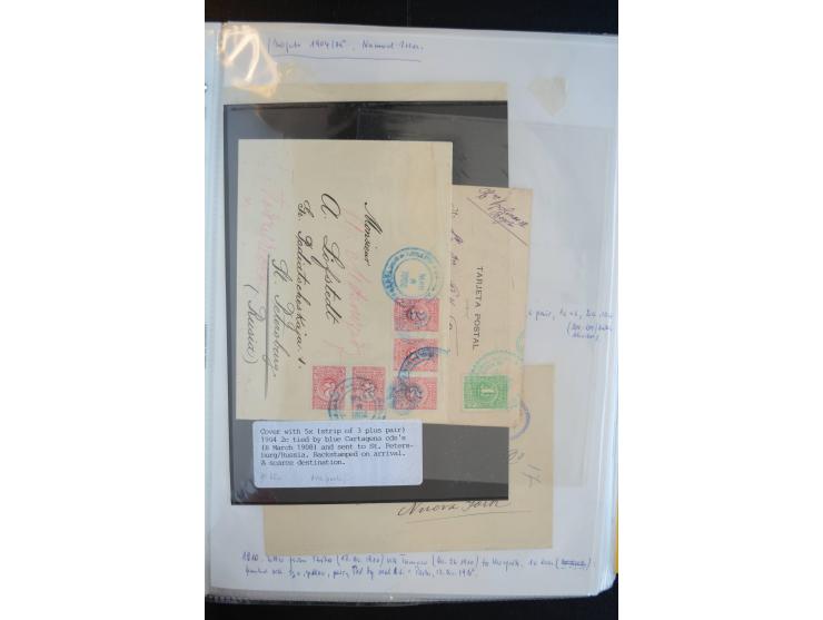 1898/1904, hochinteressante Sammlung ungebrauchte und gestempelte Sammlung mit etlichen Briefen, dabei gute Teile der Barranq