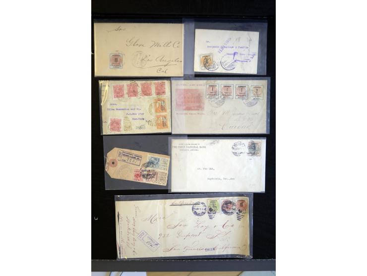 1840/1945, einige hundert Briefe, Karten und Ganzsachen ab Vorphila, dabei viele frühe frankierte Briefe mit besseren, intere