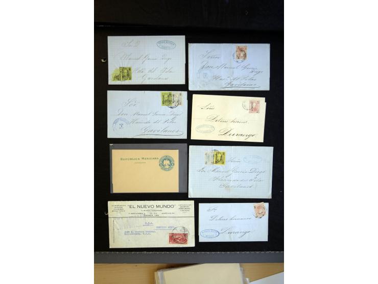 1840/1945, einige hundert Briefe, Karten und Ganzsachen ab Vorphila, dabei viele frühe frankierte Briefe mit besseren, intere