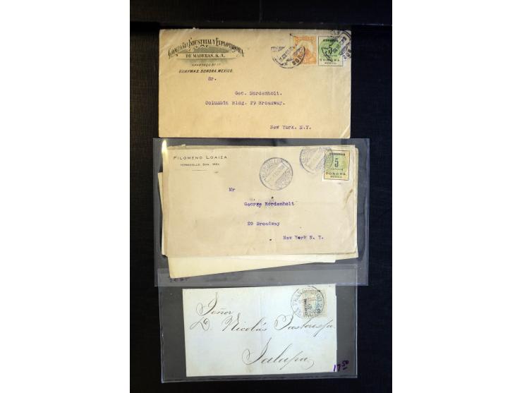 1840/1945, einige hundert Briefe, Karten und Ganzsachen ab Vorphila, dabei viele frühe frankierte Briefe mit besseren, intere