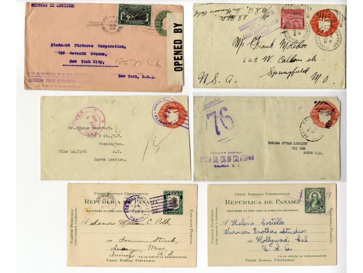 1890/1945, über 50 Briefe, Karten und Ganzsachen, dabei Brief mit Marken aus Kolumbien, Auslandspost, viele R-Briefe, Ganzsac