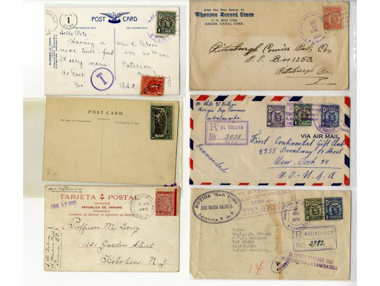 1890/1945, über 50 Briefe, Karten und Ganzsachen, dabei Brief mit Marken aus Kolumbien, Auslandspost, viele R-Briefe, Ganzsac