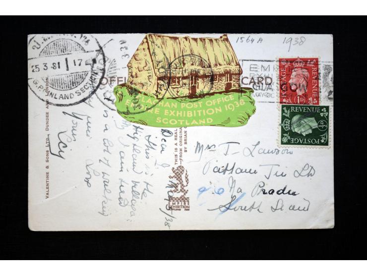 1886/1958 (ca.), über 50 Briefe, Karten und Ganzsachen, dabei viel interessantes Material, Ganzsachen mit Zufrankatur, eingeh