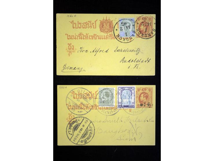 1886/1958 (ca.), über 50 Briefe, Karten und Ganzsachen, dabei viel interessantes Material, Ganzsachen mit Zufrankatur, eingeh