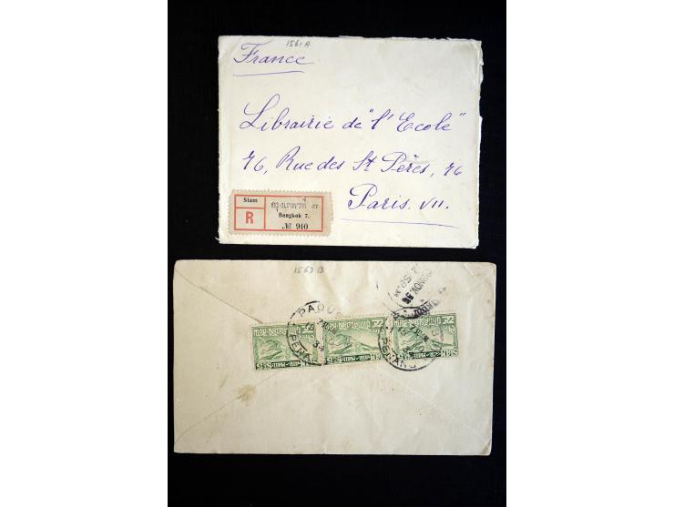 1886/1958 (ca.), über 50 Briefe, Karten und Ganzsachen, dabei viel interessantes Material, Ganzsachen mit Zufrankatur, eingeh