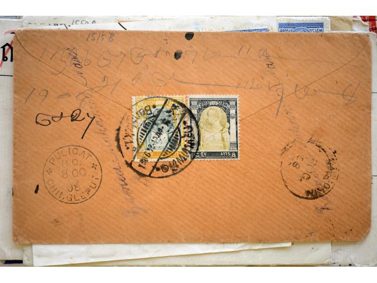 1886/1958 (ca.), über 50 Briefe, Karten und Ganzsachen, dabei viel interessantes Material, Ganzsachen mit Zufrankatur, eingeh