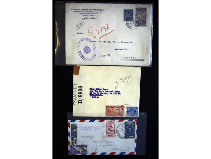 1865/1945, Partie mit fast 40 Briefen, Karten und Ganzsachen, dabe frühe frankierte Post ab Mi.-Nr. 9, Auslandspost, R- und L