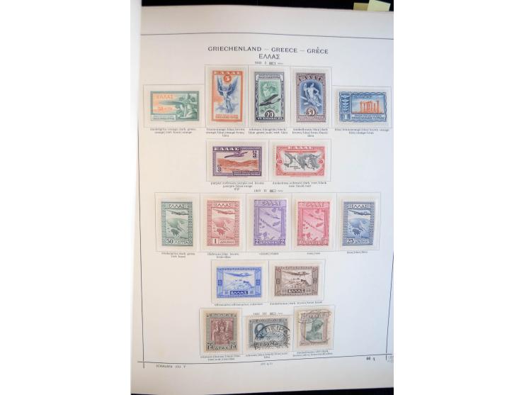 1840/1945, postfrische, ungebrauchte und gestempelte Sammlung ex Albanien bis Kreta mit vielen guten Werten und Sätzen, dabei