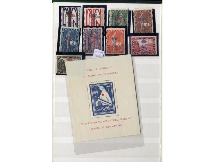 1860/1955 (ca.), kleine Partie im Steckbuch, dabei u.a. Island mit guten postfrischen Werten