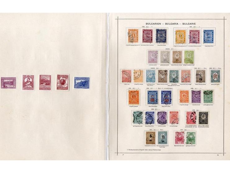 SÜDOSTEUROPA: 1861/1915 (ca.), ungebrauchte und gestempelte alte Sammlung, dabei schöner Teil Türkei mit ungebrauchter Mi.-Nr