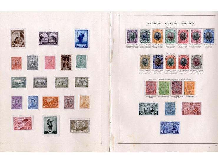 SÜDOSTEUROPA: 1861/1915 (ca.), ungebrauchte und gestempelte alte Sammlung, dabei schöner Teil Türkei mit ungebrauchter Mi.-Nr