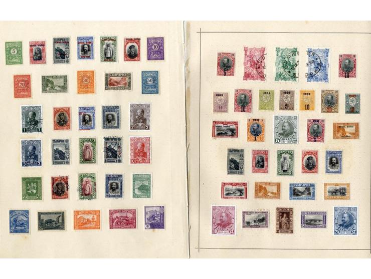 SÜDOSTEUROPA: 1861/1915 (ca.), ungebrauchte und gestempelte alte Sammlung, dabei schöner Teil Türkei mit ungebrauchter Mi.-Nr
