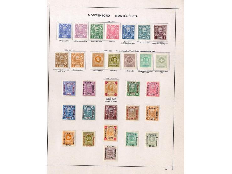SÜDOSTEUROPA: 1861/1915 (ca.), ungebrauchte und gestempelte alte Sammlung, dabei schöner Teil Türkei mit ungebrauchter Mi.-Nr