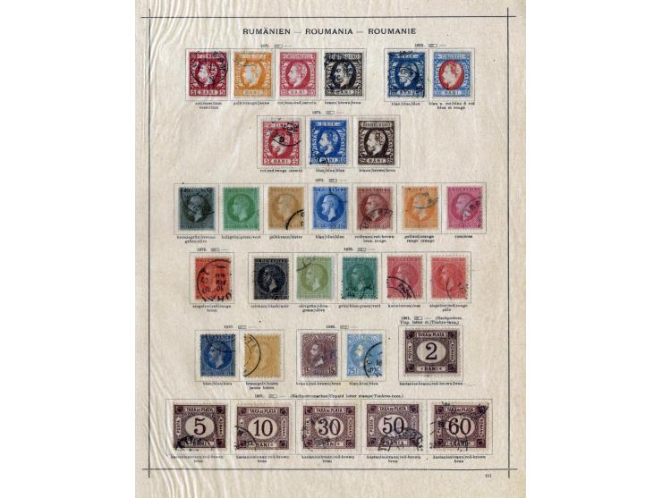 SÜDOSTEUROPA: 1861/1915 (ca.), ungebrauchte und gestempelte alte Sammlung, dabei schöner Teil Türkei mit ungebrauchter Mi.-Nr