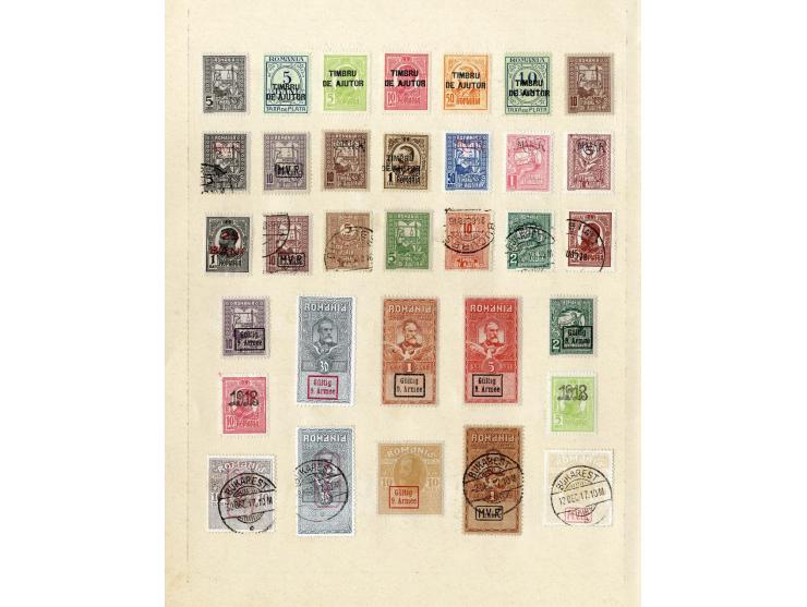 SÜDOSTEUROPA: 1861/1915 (ca.), ungebrauchte und gestempelte alte Sammlung, dabei schöner Teil Türkei mit ungebrauchter Mi.-Nr