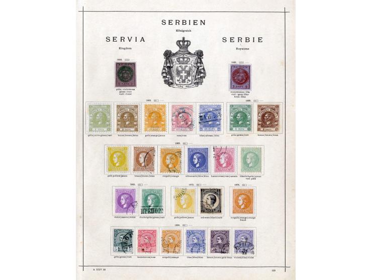 SÜDOSTEUROPA: 1861/1915 (ca.), ungebrauchte und gestempelte alte Sammlung, dabei schöner Teil Türkei mit ungebrauchter Mi.-Nr