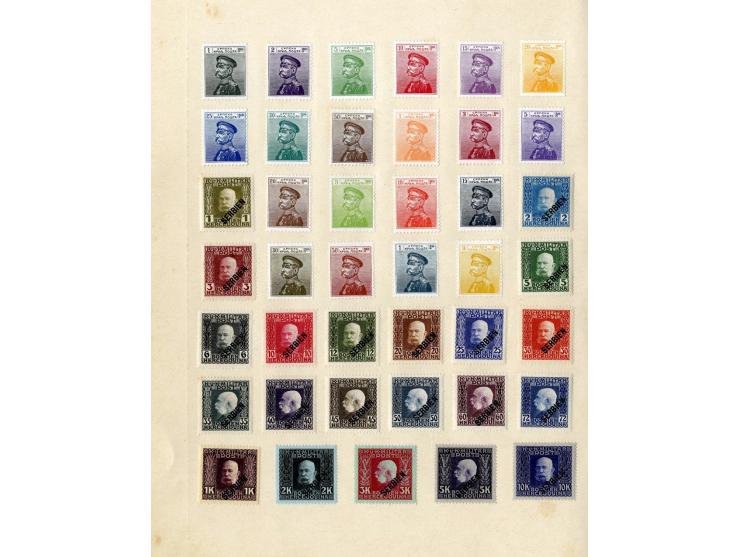 SÜDOSTEUROPA: 1861/1915 (ca.), ungebrauchte und gestempelte alte Sammlung, dabei schöner Teil Türkei mit ungebrauchter Mi.-Nr