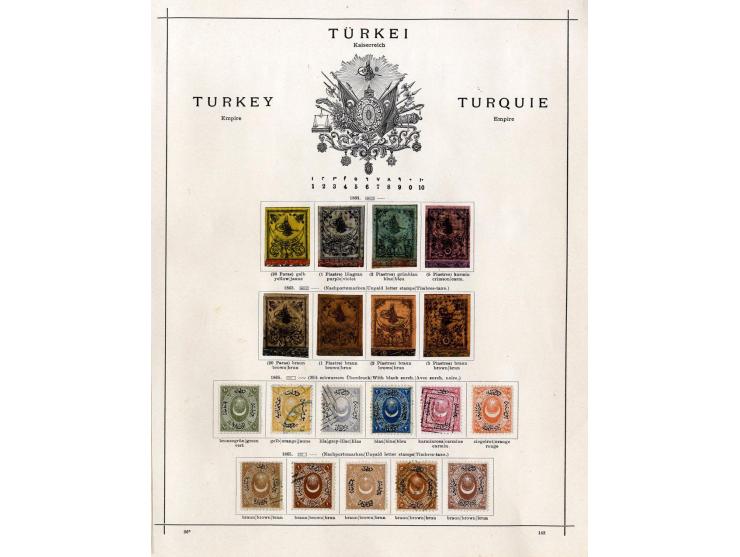 SÜDOSTEUROPA: 1861/1915 (ca.), ungebrauchte und gestempelte alte Sammlung, dabei schöner Teil Türkei mit ungebrauchter Mi.-Nr