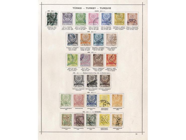 SÜDOSTEUROPA: 1861/1915 (ca.), ungebrauchte und gestempelte alte Sammlung, dabei schöner Teil Türkei mit ungebrauchter Mi.-Nr