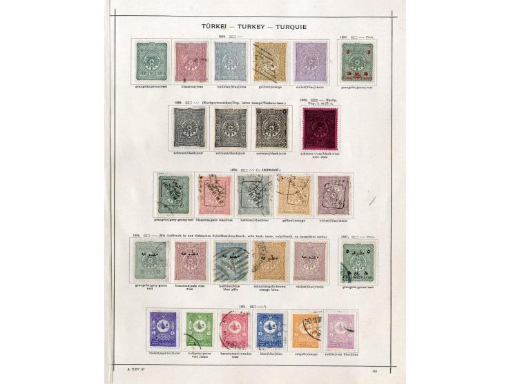 SÜDOSTEUROPA: 1861/1915 (ca.), ungebrauchte und gestempelte alte Sammlung, dabei schöner Teil Türkei mit ungebrauchter Mi.-Nr