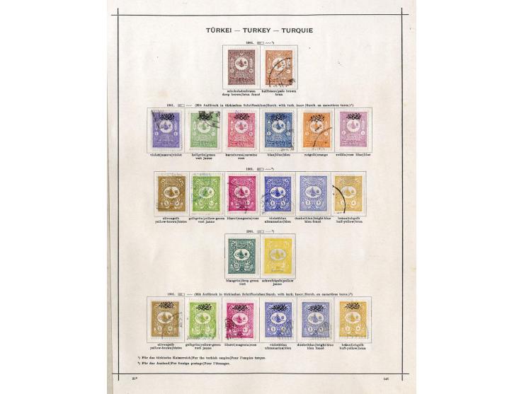 SÜDOSTEUROPA: 1861/1915 (ca.), ungebrauchte und gestempelte alte Sammlung, dabei schöner Teil Türkei mit ungebrauchter Mi.-Nr