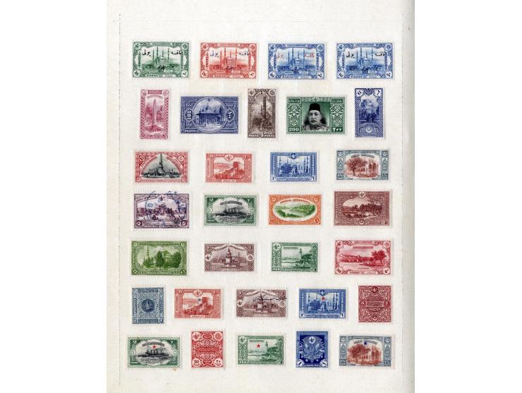 SÜDOSTEUROPA: 1861/1915 (ca.), ungebrauchte und gestempelte alte Sammlung, dabei schöner Teil Türkei mit ungebrauchter Mi.-Nr