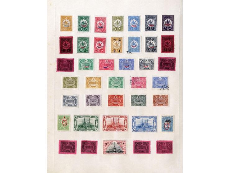 SÜDOSTEUROPA: 1861/1915 (ca.), ungebrauchte und gestempelte alte Sammlung, dabei schöner Teil Türkei mit ungebrauchter Mi.-Nr