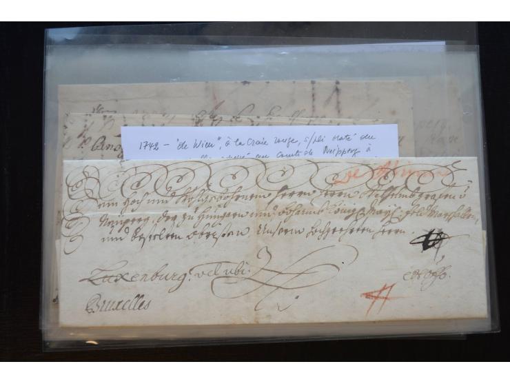 1732/71 (ca.), 13 Briefe und Briefhüllen sowie 1 Briefinhalt aus Österreich bzw. Deutschland, alle gerichtet an Wilhelm Reinh