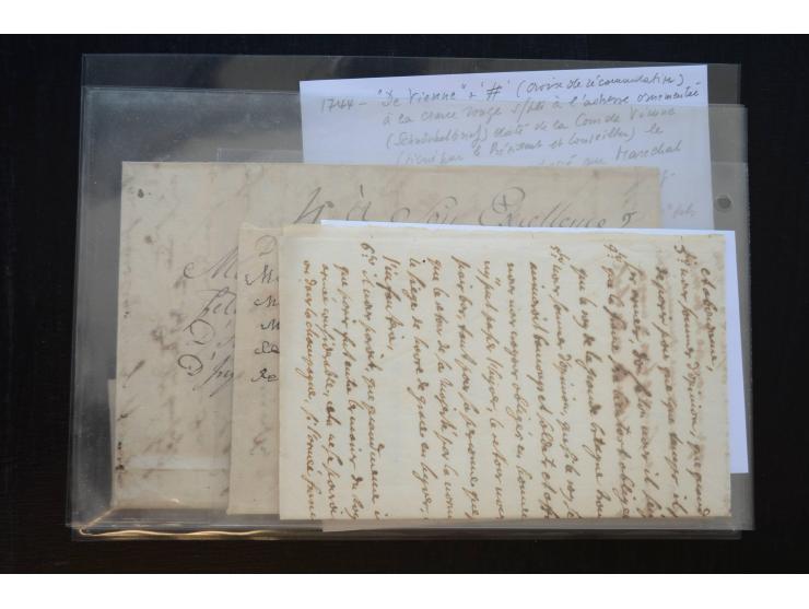 1732/71 (ca.), 13 Briefe und Briefhüllen sowie 1 Briefinhalt aus Österreich bzw. Deutschland, alle gerichtet an Wilhelm Reinh