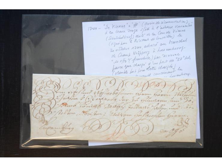 1732/71 (ca.), 13 Briefe und Briefhüllen sowie 1 Briefinhalt aus Österreich bzw. Deutschland, alle gerichtet an Wilhelm Reinh