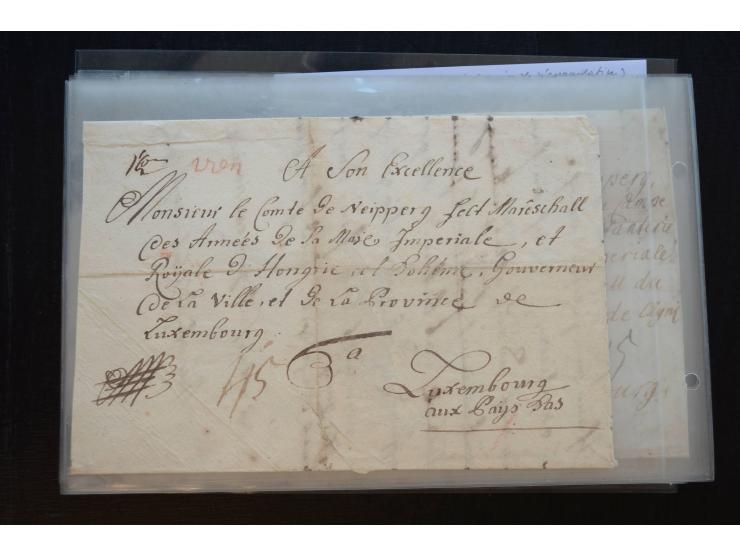1732/71 (ca.), 13 Briefe und Briefhüllen sowie 1 Briefinhalt aus Österreich bzw. Deutschland, alle gerichtet an Wilhelm Reinh