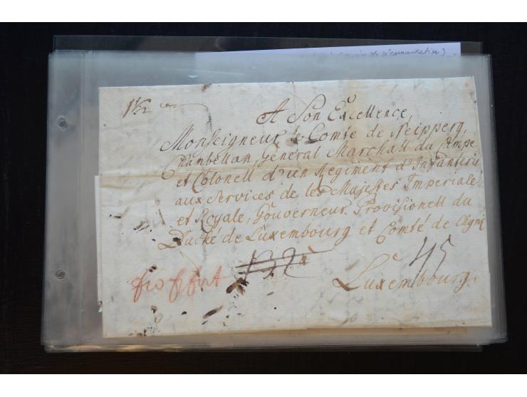 1732/71 (ca.), 13 Briefe und Briefhüllen sowie 1 Briefinhalt aus Österreich bzw. Deutschland, alle gerichtet an Wilhelm Reinh
