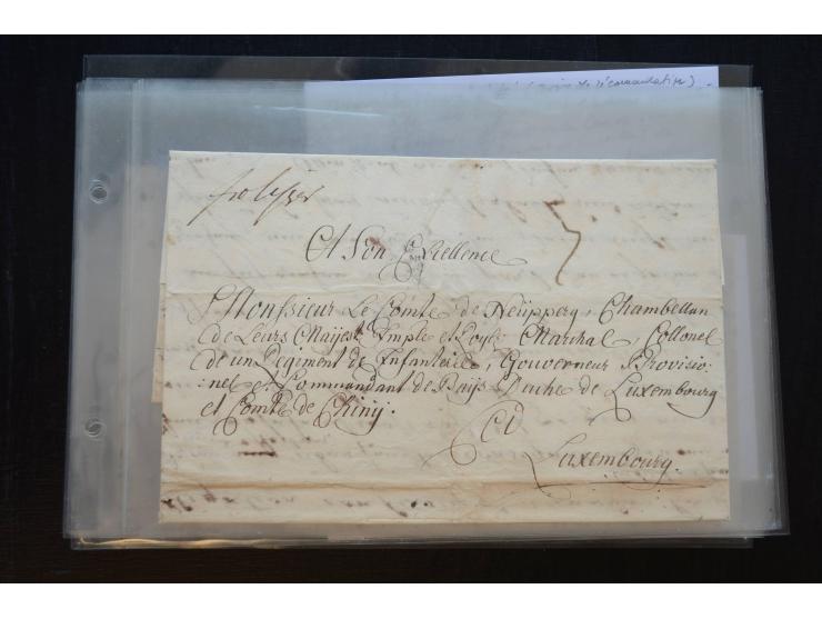 1732/71 (ca.), 13 Briefe und Briefhüllen sowie 1 Briefinhalt aus Österreich bzw. Deutschland, alle gerichtet an Wilhelm Reinh