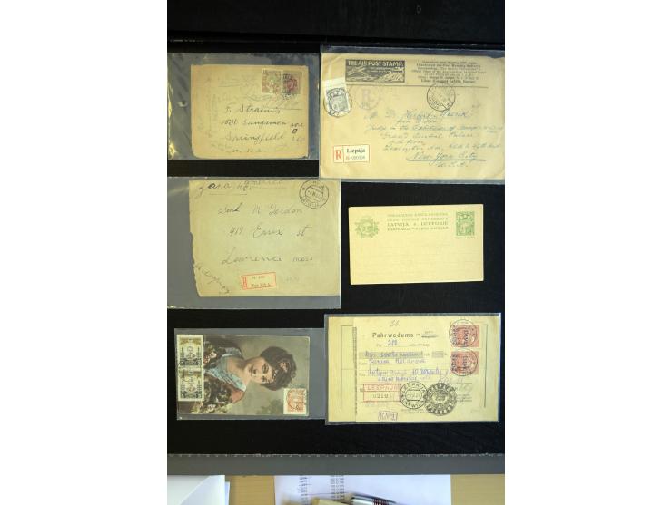 1918/39, interessante Partie von 34 Briefen und Karten, dabei Flugpost, Zensuren, Sonderstempel, Einschreiben, Ganzsachen und
