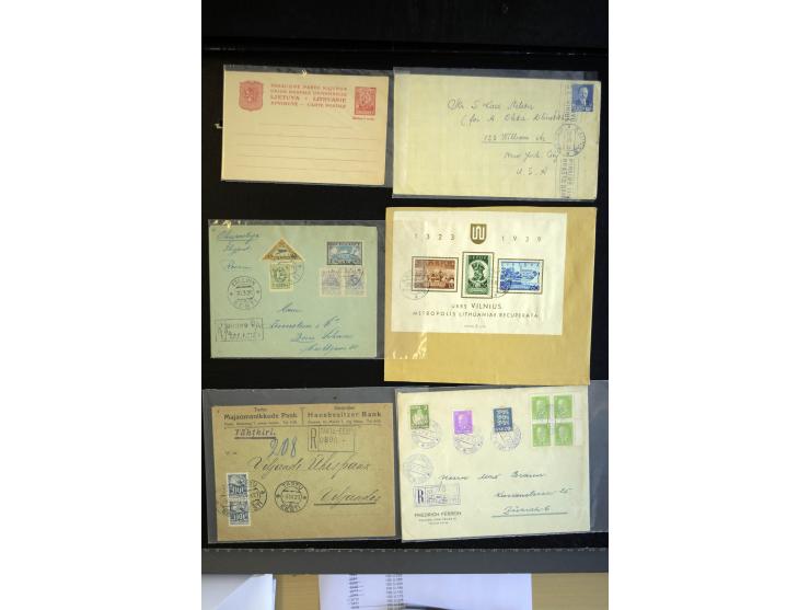 1918/39, interessante Partie von 34 Briefen und Karten, dabei Flugpost, Zensuren, Sonderstempel, Einschreiben, Ganzsachen und