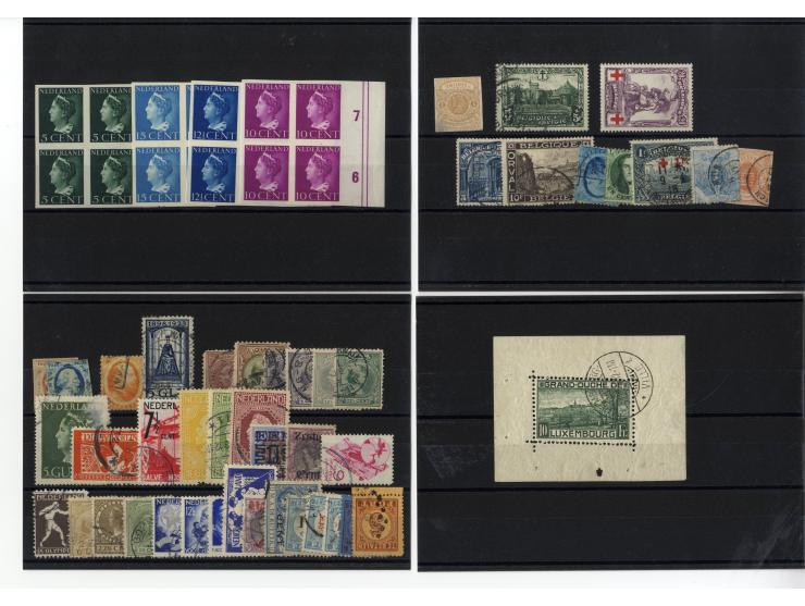 1849/1934, sehr schöne ungebrauchte und gestempelte Sammlung mit unzähligen guten Werten, dabei Belgien Mi.-Nr. 19 im waagere