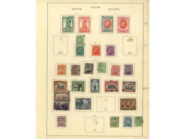 1849/1934, sehr schöne ungebrauchte und gestempelte Sammlung mit unzähligen guten Werten, dabei Belgien Mi.-Nr. 19 im waagere