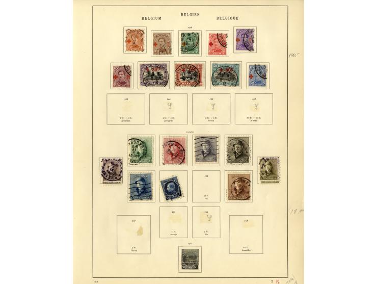 1849/1934, sehr schöne ungebrauchte und gestempelte Sammlung mit unzähligen guten Werten, dabei Belgien Mi.-Nr. 19 im waagere