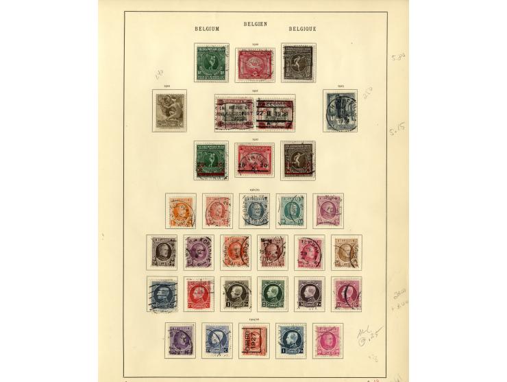 1849/1934, sehr schöne ungebrauchte und gestempelte Sammlung mit unzähligen guten Werten, dabei Belgien Mi.-Nr. 19 im waagere