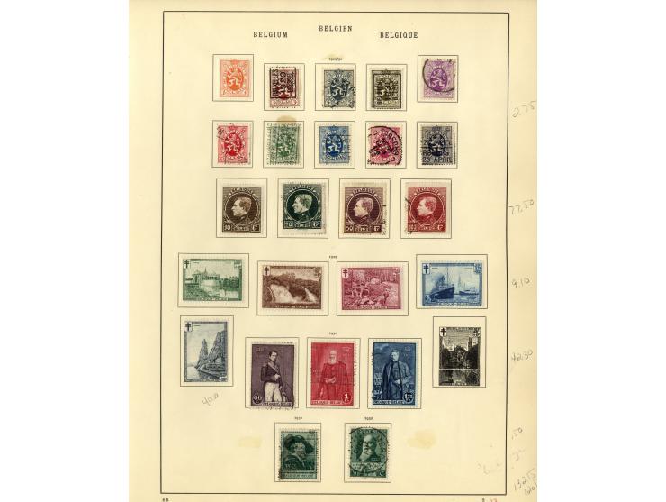 1849/1934, sehr schöne ungebrauchte und gestempelte Sammlung mit unzähligen guten Werten, dabei Belgien Mi.-Nr. 19 im waagere