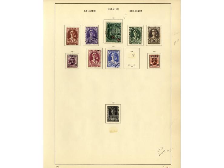 1849/1934, sehr schöne ungebrauchte und gestempelte Sammlung mit unzähligen guten Werten, dabei Belgien Mi.-Nr. 19 im waagere