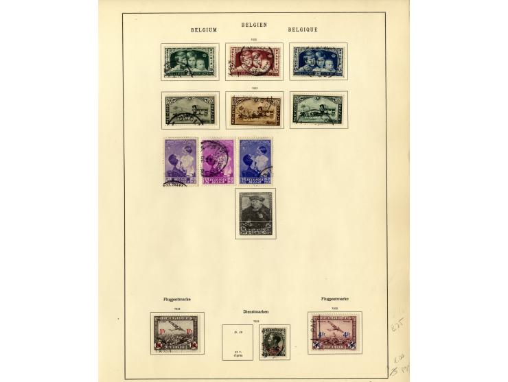 1849/1934, sehr schöne ungebrauchte und gestempelte Sammlung mit unzähligen guten Werten, dabei Belgien Mi.-Nr. 19 im waagere