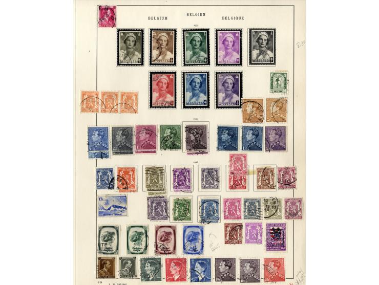 1849/1934, sehr schöne ungebrauchte und gestempelte Sammlung mit unzähligen guten Werten, dabei Belgien Mi.-Nr. 19 im waagere